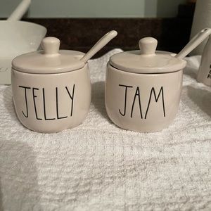 Rae Dunn Jam &Jelly containers
